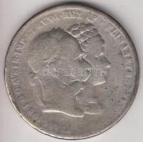Ausztria 1879. 2G "I.Ferenc József és Erzsébet királynő-Ezüstlakodalom" öntvény hamisítván...
