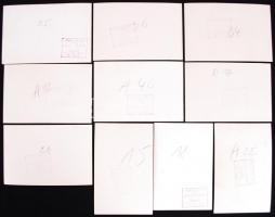 cca 1940 Várkonyi Stúdió 10db vintage felvétele a Jeszenszky báró bükkösdi kastélyában rendezett esk...