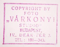 cca 1940 Várkonyi Stúdió 10db vintage felvétele a Jeszenszky báró bükkösdi kastélyában rendezett esk...