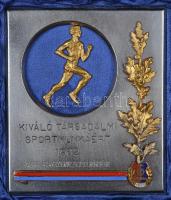 1962. "Kiváló Társadalmi Sportmunkáért - Vasas Szakszervezeti Elnöksége" zománcozott arany...