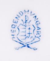 Herendi Viktória mintás füles kínáló, kézzel festett, jelzett, hibátlan, 17×15 cm