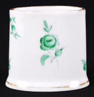 Kézzel festett jelzett Herendi fogpiszkálótartó, hibátlan / Hand painted Herendi porcelain toothpick...