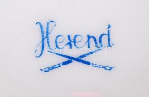 Kézzel festett tojás alakú jelzett Herendi porcelán bonbonier hibátlan állapotban, 7×5 cm /
Handpain...