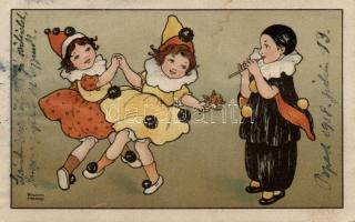 Clowns, litho s: Florence Hardy (wet damage)