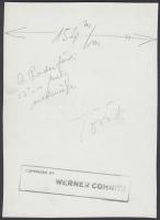 1942 Werner Cohnitz: A Rudas fürdő 27 fokos mély medencéje. Vintage fotó, hátoldalán szerzői pecsétt...