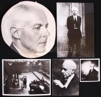 5db felvétel Bartók Béláról, részben modern másolatok, klf méretben /  5 photos of Béla Bartók (partly modern projection prints), various sizes