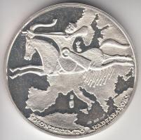 1996. "A Honfoglalás emlékére / Honteremtő hadjáratok" Ag emlékérem (31g/0.925/42mm) T:PP