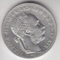 1883KB 1Ft Ag "Barokk címer" T:2-