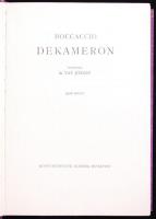 Boccaccio: Dekameron. Ford. R. Vay József. I-III. köt. Bp., [1931], Könyvkedvelők, (Franklin ny.). A...