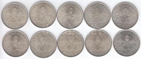 1993. 200Ft Ag "MNB" (10x) T:2