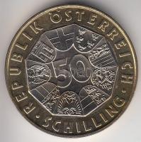 Ausztria 2001. 50Sch CuNi "A Schilling korszak" T:1 Austria 2001. 50 Schillings CuNi "The Schilling Era" C:UNC