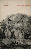 Verespatak Csetátye kőszikla bányával / rock, mine