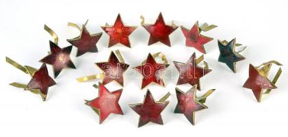 ~1960. "Munkásőr sapkajelvény" (14x) T:2,2-