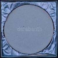 DN "Légterünket védelmezzük / Veszprém" porcelán emlékplakett díszdobozban (157mm) T:2
