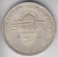 1938. 5P Ag "Szent István" T:2-
