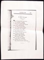 1830 Felső Magyar-Országi Minerva. Nemzeti Folyó-írás. VI/4. Kassa. Kőnyomatos címképpel, borító nél...