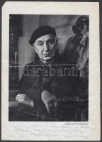 Csáki Maronyák József festőművész dedikált képe