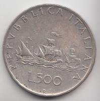 Olaszország 1960. 500L Ag "Kolombusz hajója" T:2-
Italy 1960. 500 Lire Ag "Columbus s...
