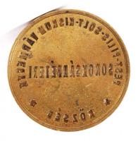 cca 1900 "Pest-Pilis-Solt-Kiskun Vármegye - Soroksárpéteri - Község" feliratú, bronz pecsé...