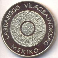 Bognár György (1944-) 1986. "Labdarúgó Világbajnokság Mexikó" ezüstözött fém emlékérem T:PP