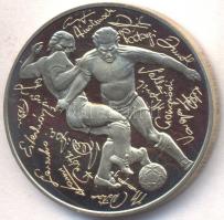 Bognár György (1944-) 1986. "Labdarúgó Világbajnokság Mexikó" ezüstözött fém emlékérem T:P...