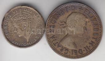 Ausztrália 1960. 1Sh Ag T:2- + Újfundland 1941. 10c Ag T:2- Australia 1960. 1 Shilling Ag C:VF + Newfoundland 1941. 10 cent Ag C:VF