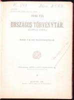 1939. Évi Országos Törvénytár (Corpus Juris). Bp., 1939, M. Kir. Belügyminisztérium. Félvászon kötésben