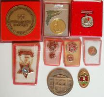 Kis szocialista kitüntetés/emlékérem tétel, összesen 8db T:vegyes