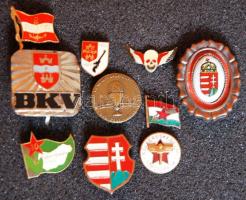 10db klf jelvény és kitűző, közte zománcozott és jobb darabokkal! T.vegyes