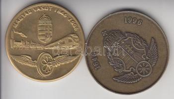 1996-2006. 2db jubileumi MÁV emlékérem T:2