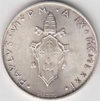 Vatikán 1971. 500L Ag "VI. Pál Pápa" T:2
Vatican city 1971. 500 Lire Ag "Pope Paul VI...