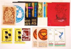 31 db (főleg magyar) Segély - és levélzáró bélyeg