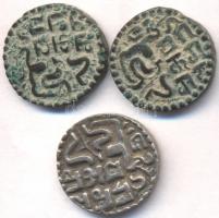 Ceylon / Srí Lanka 1236-1271. 1M "II. Parakrama Bahu" (3x) T:2- Ceylon / Srí Lanka 1236-1271. 1 Massa "Parakrama Bahu II" (3x) C:VF