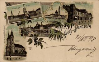 1898 Pancsova, Weifert brewery litho