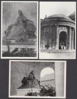 A lerombolt pesti Erzsébet kupolacsarnokról készült 3db fotó másolata