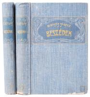 Báró Eötvös József: Beszédek II-III. Politikai beszédek I-II. (Báró Eötvös József Összes Munkái IX-X.) Bp., 1902, Révai Testvérek. Kiadói, Gottermayer-féle, szecessziós egészvászon sorozatkötésben, festett élmetszéssel, jó állapotban (az egyik kötet szélein kis sérülések)