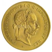 Ausztria 1892. 4Fl Au "Ferenc József" (3.23g/0.900) T:1- Austria 1892. 4 Florin-10 Frank Au "Franz Joseph I" (3.23g/0.900) C:AU