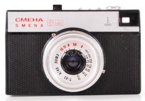 Lomo Smena 8M fényképezőgép T-43 f4/40 objektívvel 35mm-es rollfilmhez eredeti tokjában / Photo camera in original case