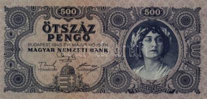 1945. 500P (5x) egymásutáni sorszámmal! T:I-,II