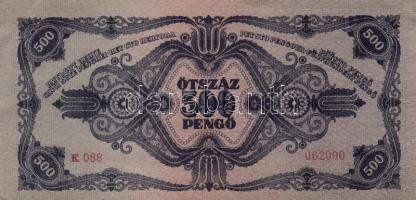 1945. 500P (5x) egymásutáni sorszámmal! T:I-,II