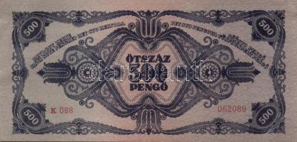 1945. 500P (5x) egymásutáni sorszámmal! T:I-,II