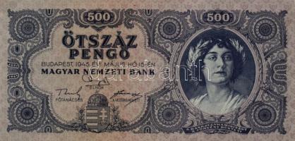 1945. 500P (5x) egymásutáni sorszámmal! T:I-,II