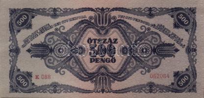 1945. 500P (10x) egymásutáni sorszámmal! T:I- (hajtatlanok)