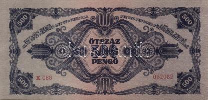 1945. 500P (10x) egymásutáni sorszámmal! T:I- (hajtatlanok)