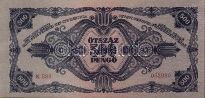 1945. 500P (10x) egymásutáni sorszámmal! T:I- (hajtatlanok)