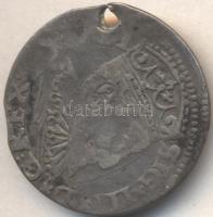 Lengyel Királyság / Riga 1595. 3Gr Ag "III. Zsigmond" (2.45g) T:3 Ly. Poland / Riga 1595. 3 Grossi Ag "Sigismund III" (2.45g) C:F(hole) Kopicki 8191.