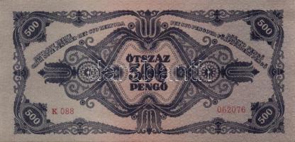 1945. 500P (9x) közte egymásutáni és közeli sorszámmal! T:I- (hajtatlanok)