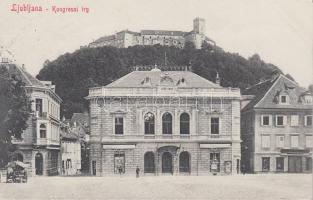 Ljubljana castle, Philharmonic society, square
