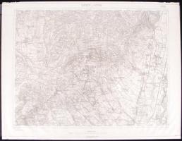 1894 Szenicze és Pistyán katonai térkép / military map 60x46 cm