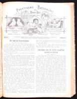 1916-1917 Erfurter Führer im Obst- und Gartenbau. Teljes évfolyam. 2 színes táblával, és számos szövegközti ábrával. Melléklet: Praktische Ratschläge für Haus und Hof. Egybekötve, félvászon kötésben, kissé viseltes /  Erfurter Führer im Obst- und Gartenbau. Complete year. With 2 colored plates and many illustrations. Attached: Praktische Ratschläge für Haus und Hof. Bound in one, linen binding, somwhat worn condition